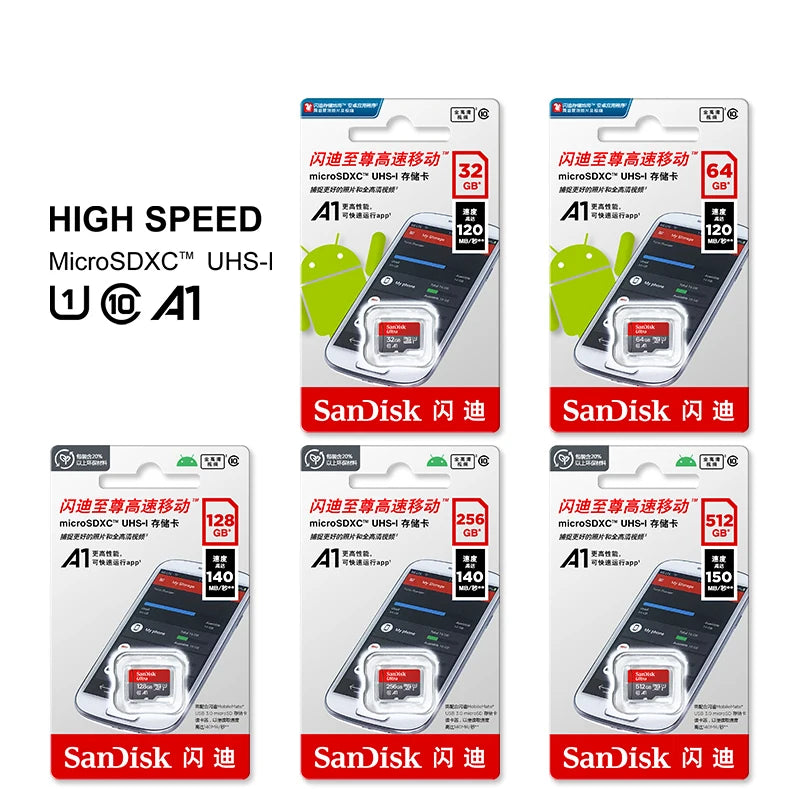 Tarjeta de memoria Micro SD SanDisk Ultra