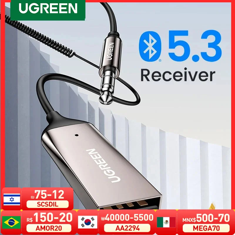 Receptor Bluetooth para carro UGREEN