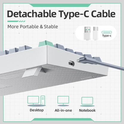 Teclado mecánico USB K500 MACHENIKE