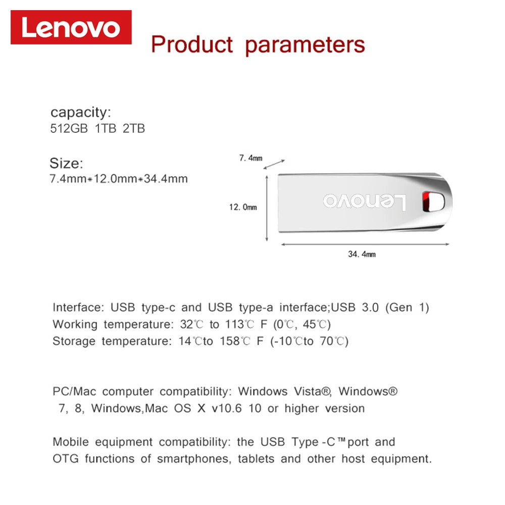 Memoria flash USB 3.0 Lenovo