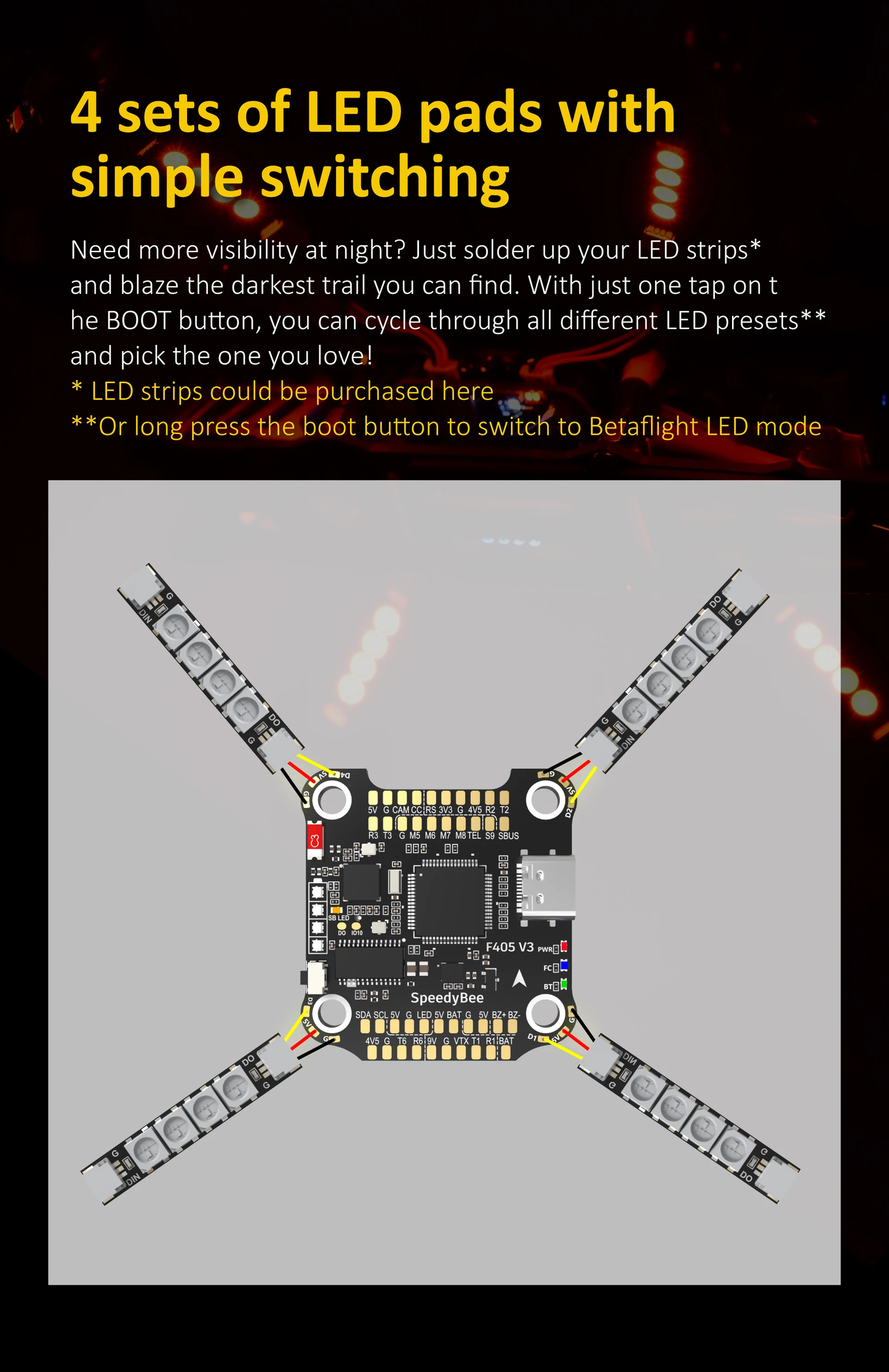 Controlador de vuelo Speedybee F405 V3 50A Stack U-Angel-1988