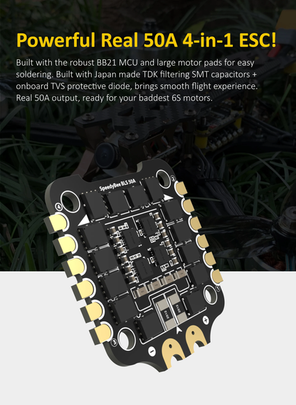 Controlador de vuelo Speedybee F405 V3 50A Stack U-Angel-1988