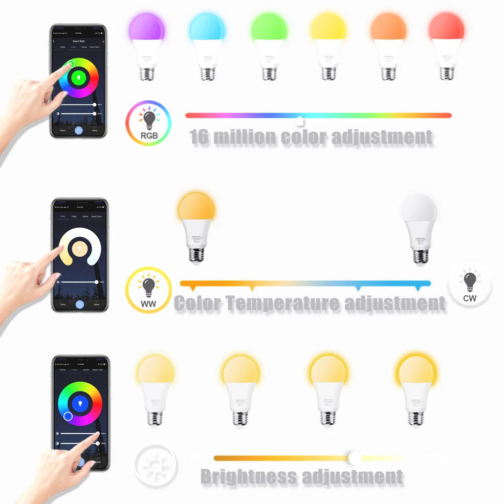 Foco RGB Bluetooth o WiFi Loginovo