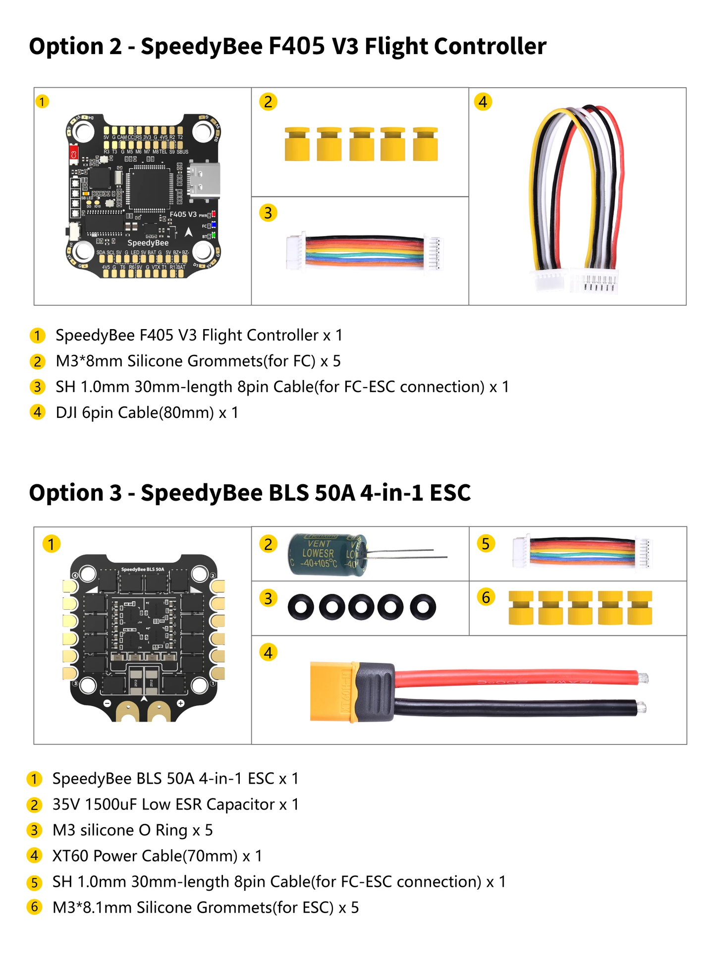 Controlador de vuelo Speedybee F405 V3 50A Stack U-Angel-1988