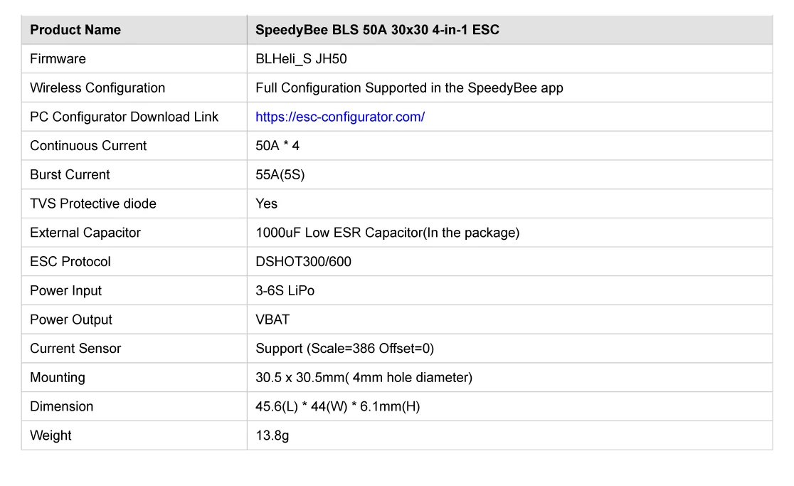 Controlador de vuelo Speedybee F405 V3 50A Stack U-Angel-1988