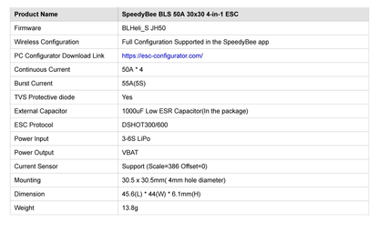 Controlador de vuelo Speedybee F405 V3 50A Stack U-Angel-1988