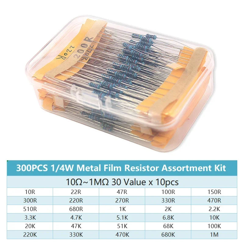 Kit de resistencias de treinta valores Eiechip